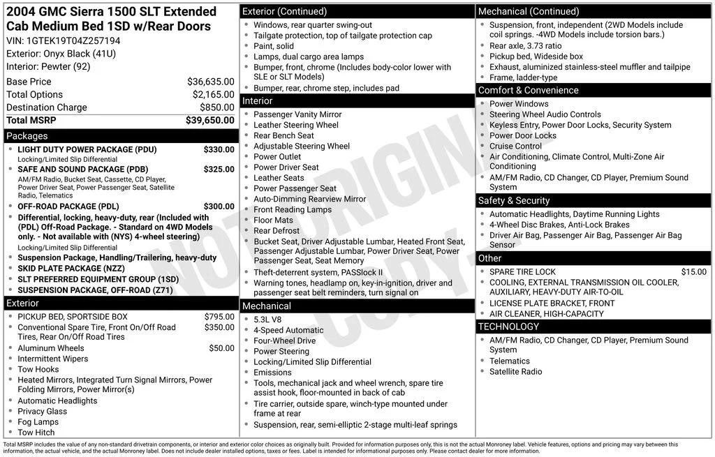 gmc sierra 1500 2004 1GTEK19T04Z257194 image gmc sierra 1500 2004 1GTEK19T04Z257194 image